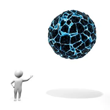 3D Man - Energy Stock Illustration