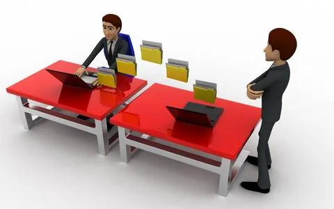 3d man file transfer between computer concept 3d man file transfer between... Stock Photos
