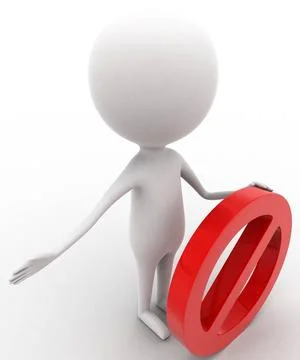  3d man holding red stop sign concept 3d man holding red stop sign concept... Stock Photos