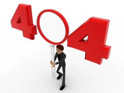 3d man man with 404 error number concept 3d man man with 404 error number ... Stock Photos