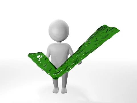 3D Man - OK Stock Illustration