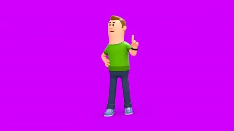 3D Man Public Speech With Hand Gestures Видео 266534947