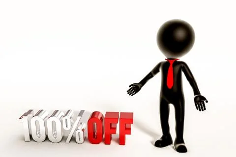 3d man silhouette Stock Illustration
