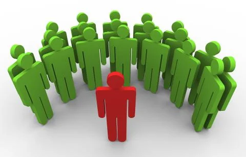 3d man speaker Stock Illustration