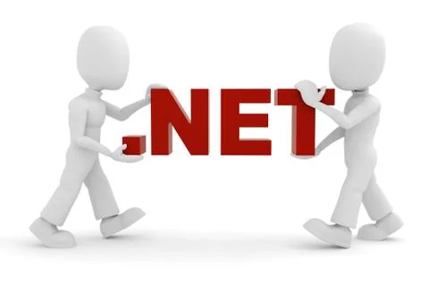 3d man, teamwork. Illustrazione stock