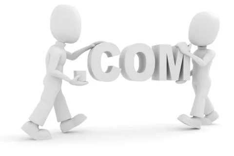 3d man, teamwork. Stock Illustration