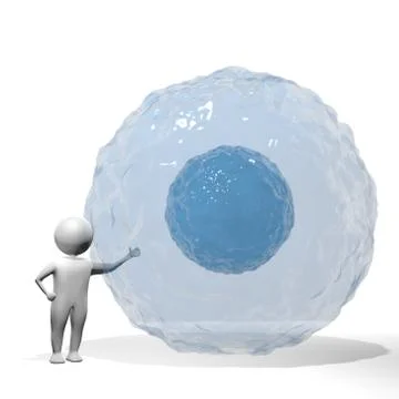 3D Man - Water Stock Illustration