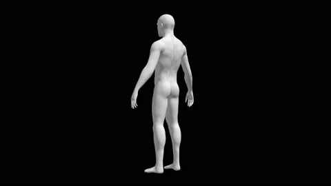 3d man white skin Stock Footage 237987545