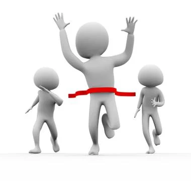 3d man winner Stock Illustration