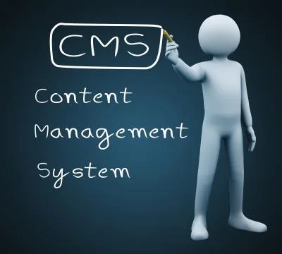 3d man writing cms Illustrazione stock