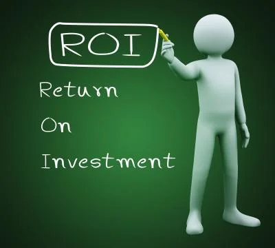 3d man writing roi Stock Illustration