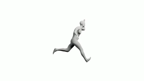 3D mannequin reaching out in white studio Stock Footage 335868689