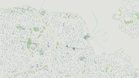 3D map animation of Sao Luis city in Brazil pullback Stock Footage 348152465