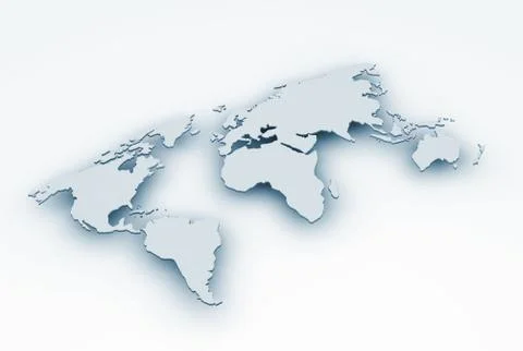 3D map Stock Illustration