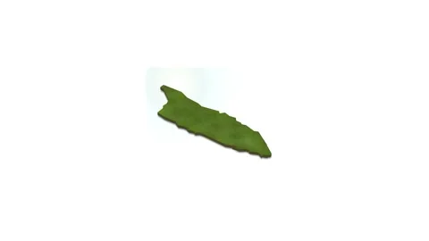 3D map illustration of Aruba Stock Footage 156606131