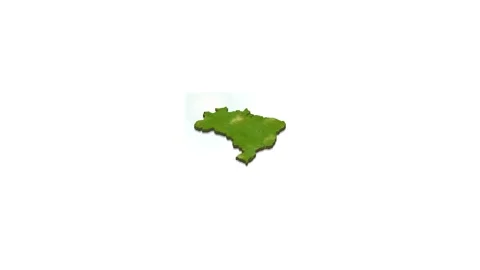 3D map illustration of brazil Stock Footage 156607075
