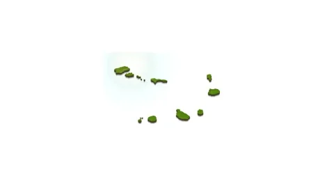 3D map illustration of Cape Verde Stock Footage 156607784