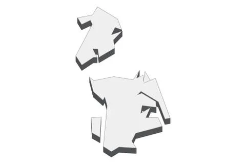 3D Map Of Macao イラスト素材