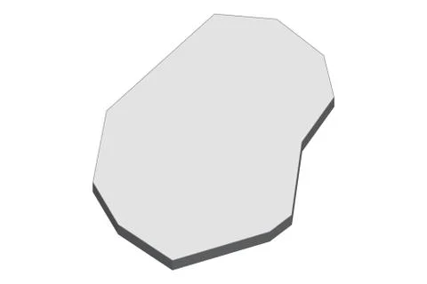 3D Map Of Nauru Stock Illustration