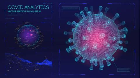 3d map navigation pointers vector 3d illustration. Wireframe landscape business Stock Illustration