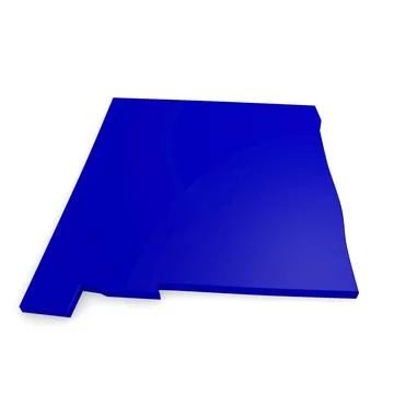 3d map of New Mexico Stock Illustration