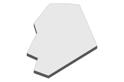 3D Map Of Niue Stock Illustration