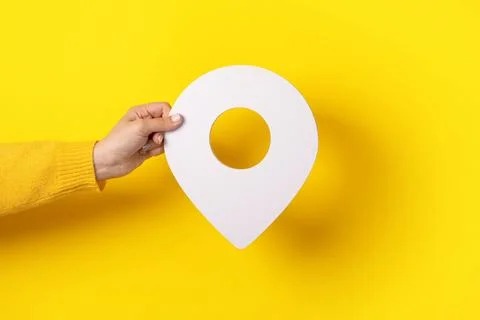 3D map pin Stock Photos