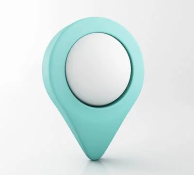 3d Map pointer. Illustrazione stock