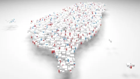 3D Map of Taiwan - Asia Stock Footage 87723766