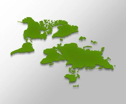 3d map of world Template for your design Fotos de archivo