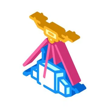 3d mapping tool aerial vehicle isometric icon vector illustration Stock Illustration