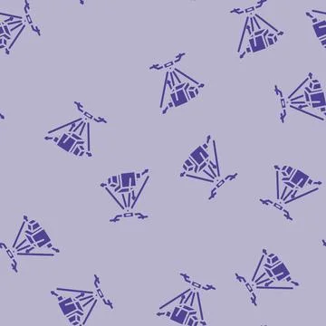3d mapping tool aerial vehicle glyph vector seamless pattern Stock Illustration