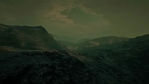 3D. Mars. First light of the morning Video stock 287951419