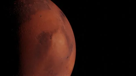 3D Mars Planet Animation Video stock 310036697