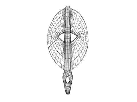 3d mask wireframe 스톡 일러스트