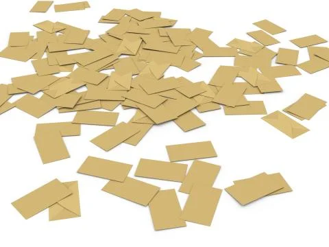 3d mass envelopes Stock Illustration