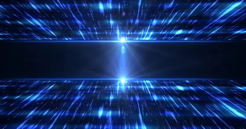 3d matrix data flow cybersecurity speed trails. Flying through futuristic s.. Stock Illustration