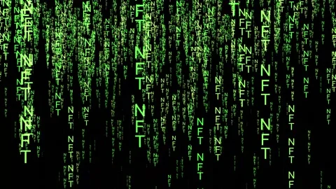 3D MATRIX NFT Stock-Footage 192399363
