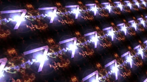 3D Matrix Panel Countdown over energy bl... | Stock Video | Pond5