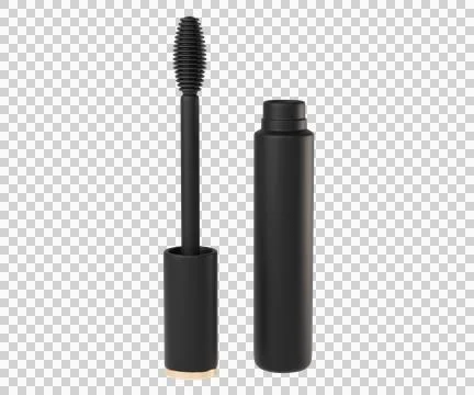 3D Matte Black Mascara Stock Illustration