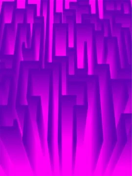 3D maze Stock Illustration