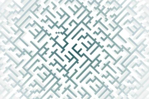 3D maze/ labyrinth concept Illustrazione stock