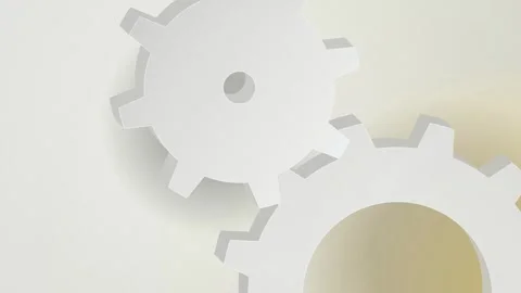 3D mechanical gears rotating seamless loop motion background Video stock 345601159