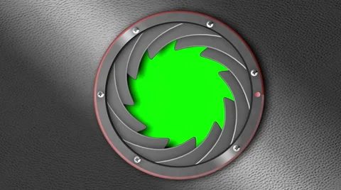 3D Mechanical Iris loop Stock Footage 57893253