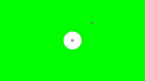 3D Media Play Button Reveal Green Screen Overlay Stock Footage 345709913