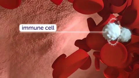 3D Medical of Immunotherapy. Stock Illustration