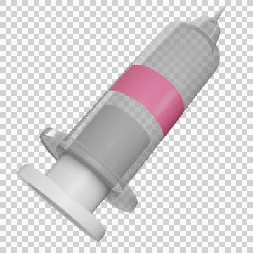 3D Medical Injection Stock Illustration