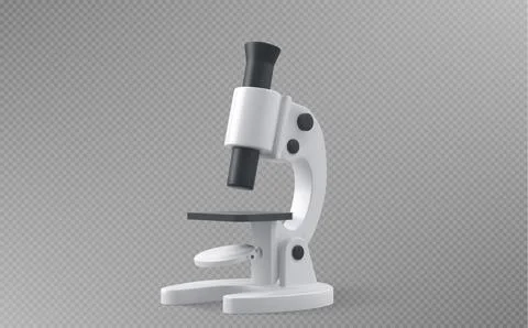 3d medical laboratory science microscope icon 스톡 일러스트