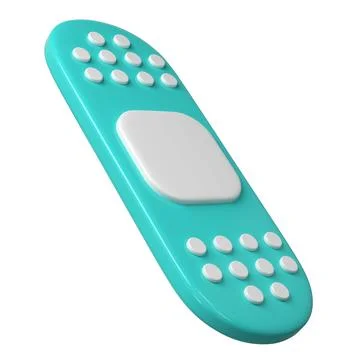 3d medical plaster icon. Rendering illustration of sticky medic bandage 스톡 일러스트