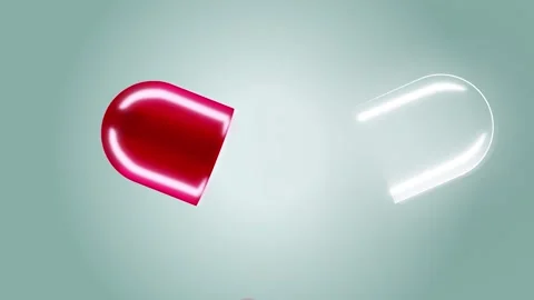 3D Medicine Pill Capsule Animation.  Stock Footage 236090510